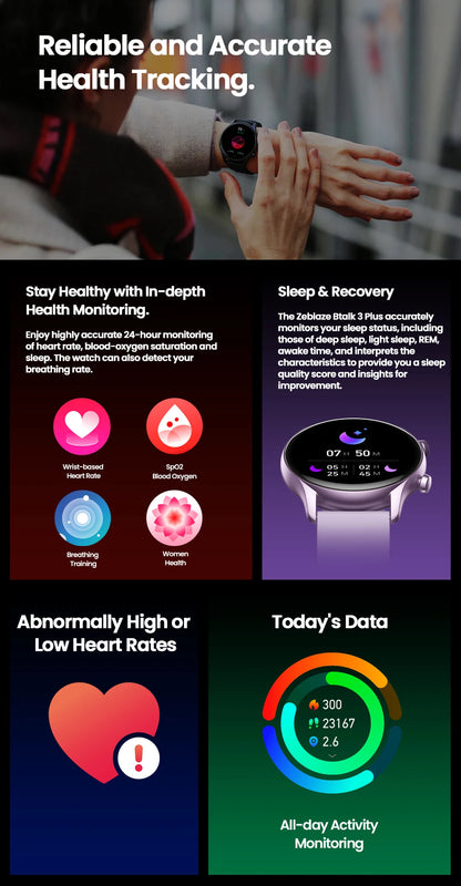 The Buzzy 3 Plus Smartwatch - By Zeblaze