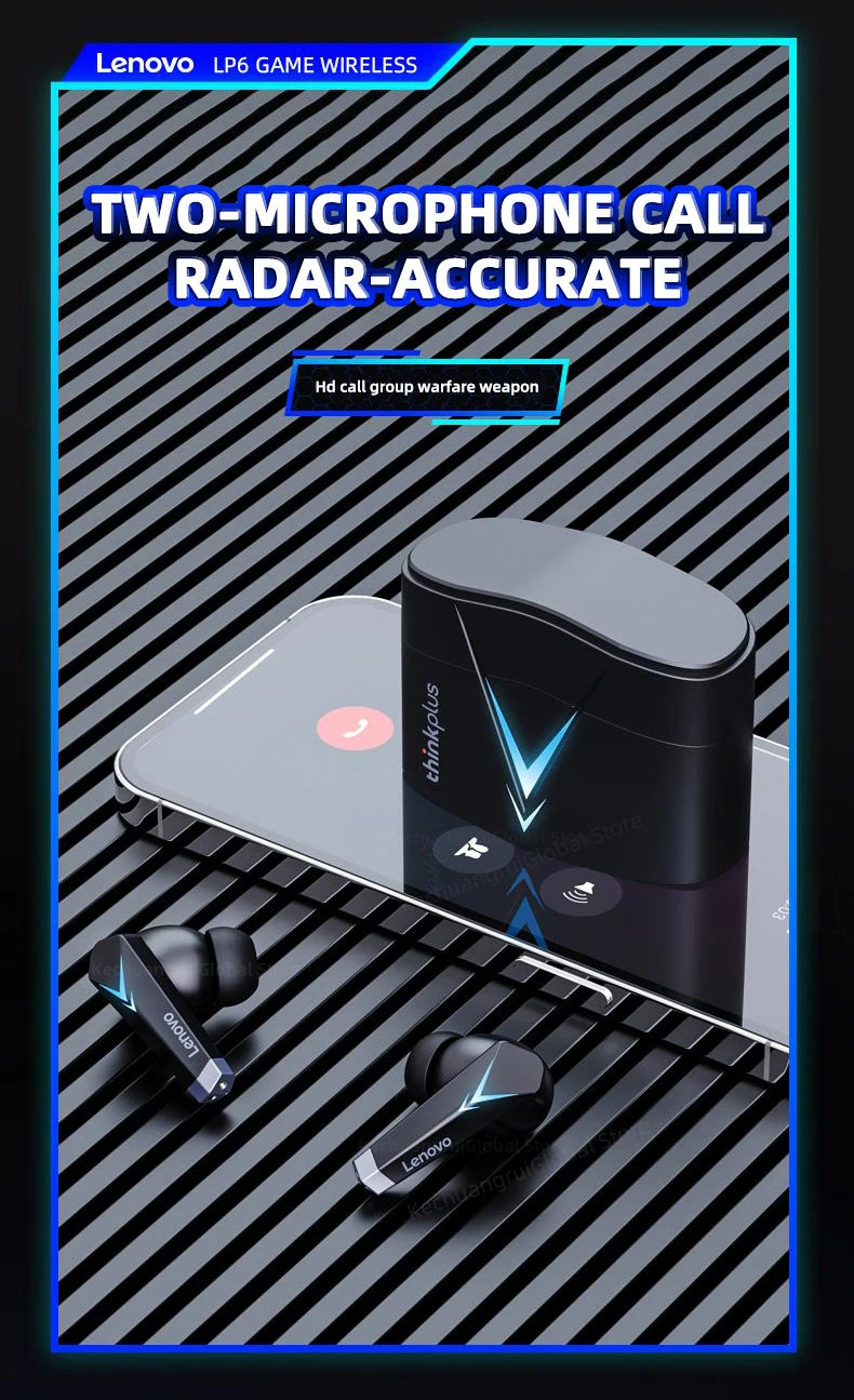 The Buzzy Thinkplus LP6 Wireless Gaming Earbuds - By Lenova