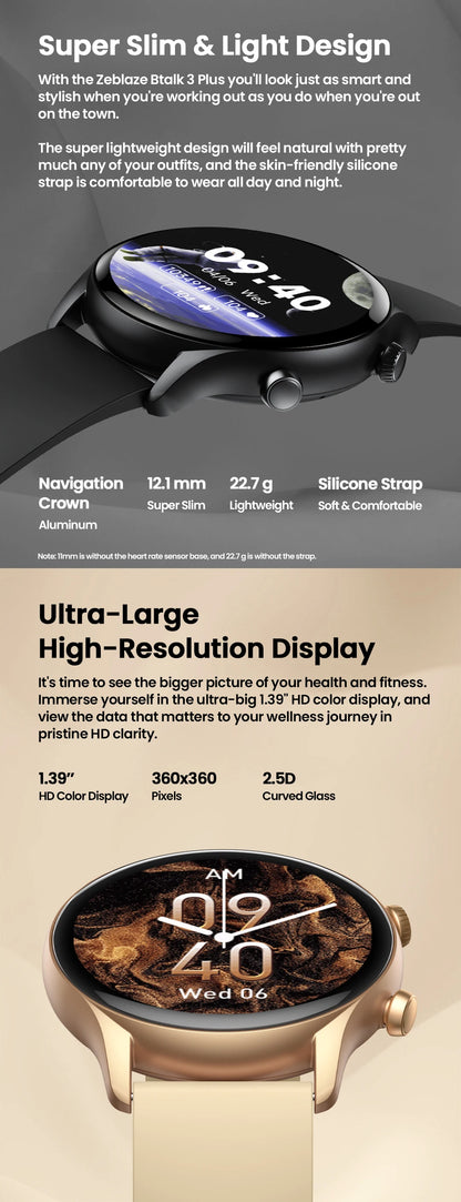 The Buzzy 3 Plus Smartwatch - By Zeblaze