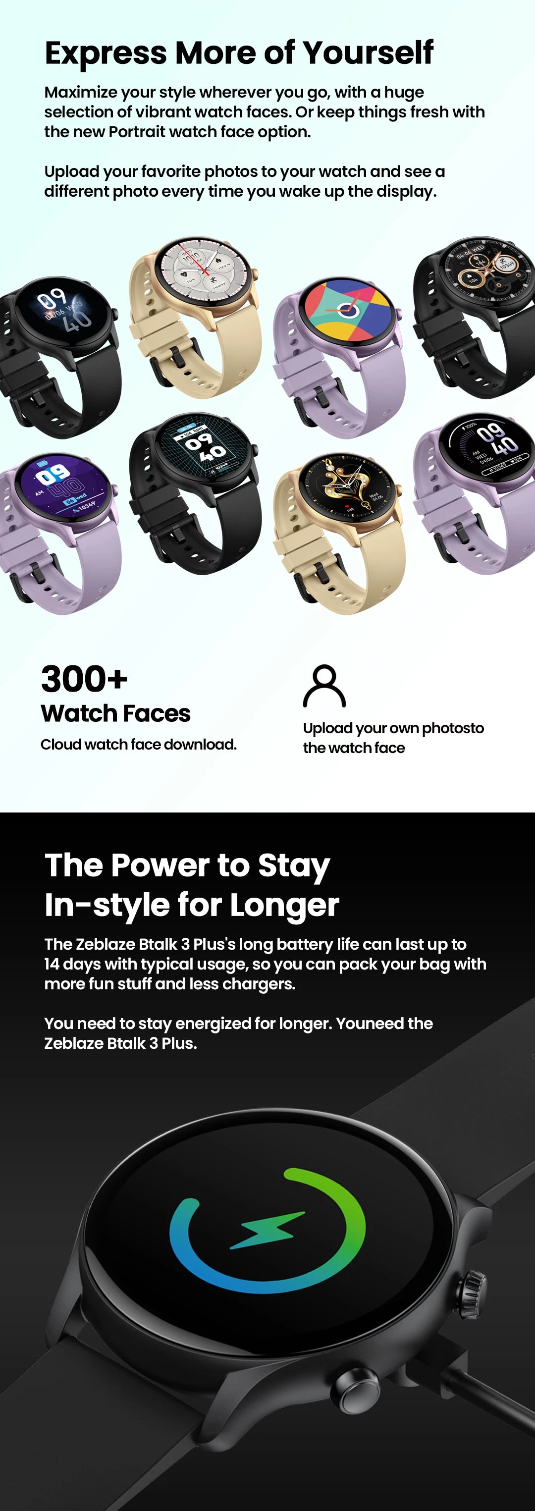 The Buzzy 3 Plus Smartwatch - By Zeblaze