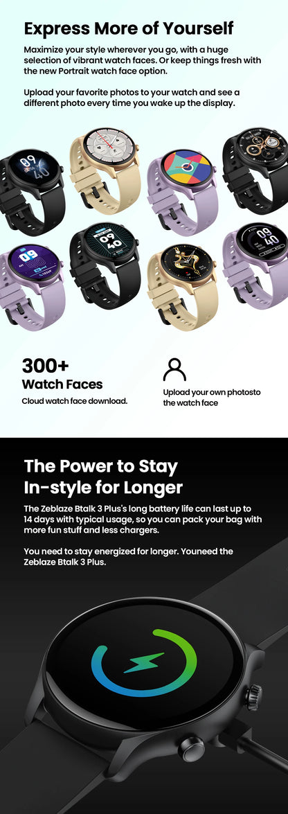 The Buzzy 3 Plus Smartwatch - By Zeblaze